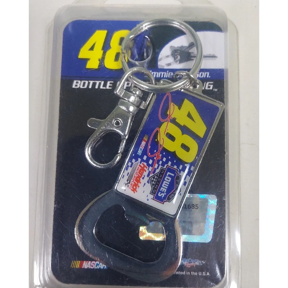 Wincraft Jimmie Johnson 48 Keychain Bottle Opener NASCAR Racing‎ Keyring
